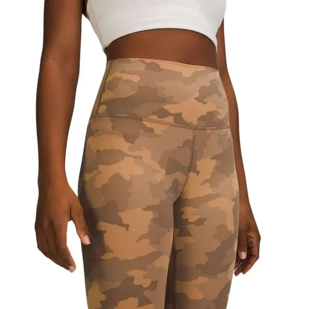 Lululemon Align High-Rise Pant Legging Size 20‎ Heritage 365 Camo Beige Athletic